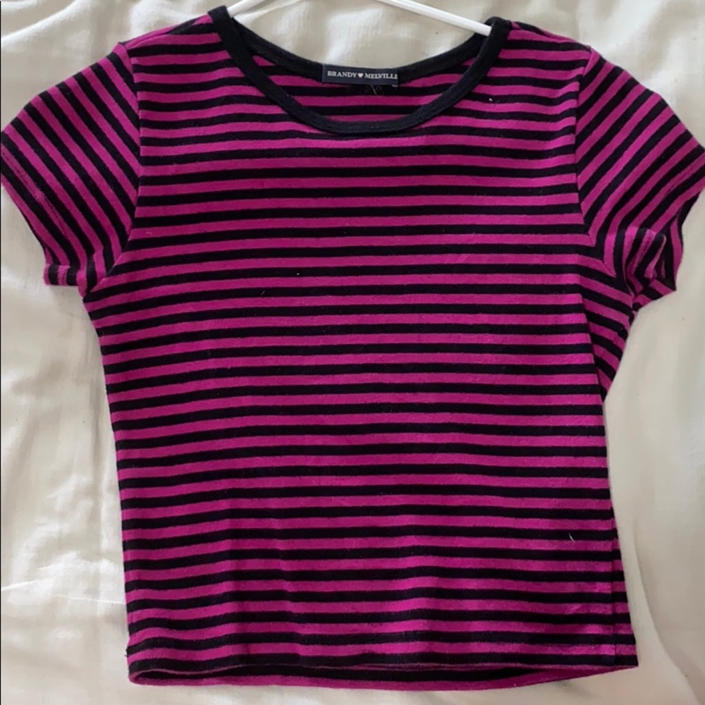 Brandy Melville Striped Crop Top